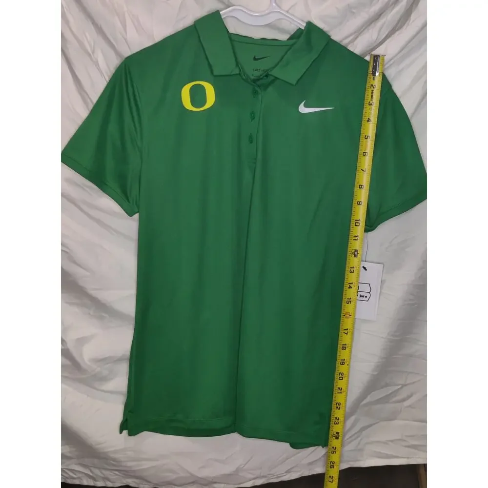 Nike Oregon Ducks Men's Short Sleeve Polo Shirt Green size M